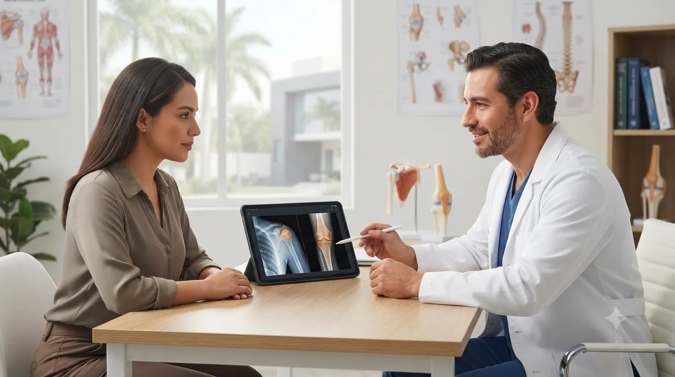 Consulta para reducción de luxaciones como hombro, cadera y rodilla